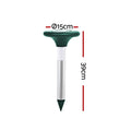 Solar LED Snake Repeller Ultrasonic Pest Rodent 10X Multi Pulse