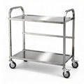 Cefito Stainless Steel Kitchen Trolley 2-Tier 84x56x98cm Wheels