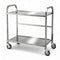 Cefito Stainless Steel Kitchen Trolley 2-Tier 84x56x98cm Wheels