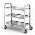 Cefito 3-Tier Stainless Steel Kitchen Trolley 89x50x83cm