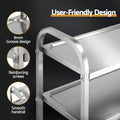 Cefito 3-Tier Stainless Steel Kitchen Trolley 89x50x83cm
