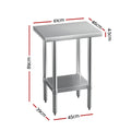 Cefito Stainless Steel Work Bench 610x457mm 430