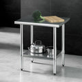 Cefito Stainless Steel Kitchen Bench Table 610x760mm 430