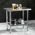 Cefito Stainless Steel Work Bench 910x610mm 430