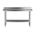 Cefito Stainless Steel Kitchen Bench w/ Splashback 1500x600 430