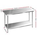 Cefito Stainless Steel Kitchen Bench 1524x610mm 430