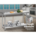 Cefito Stainless Steel Kitchen Bench 1524x610mm 430