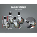 Cefito 760x760mm Stainless Steel Kitchen Bench Wheels 430