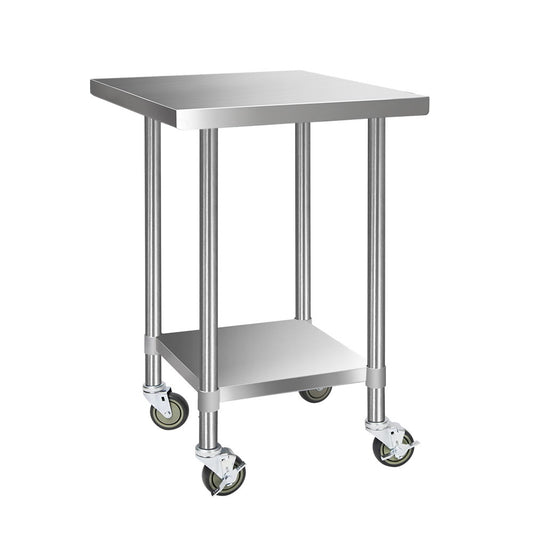 Cefito 760x760mm Stainless Steel Kitchen Bench Wheels 430