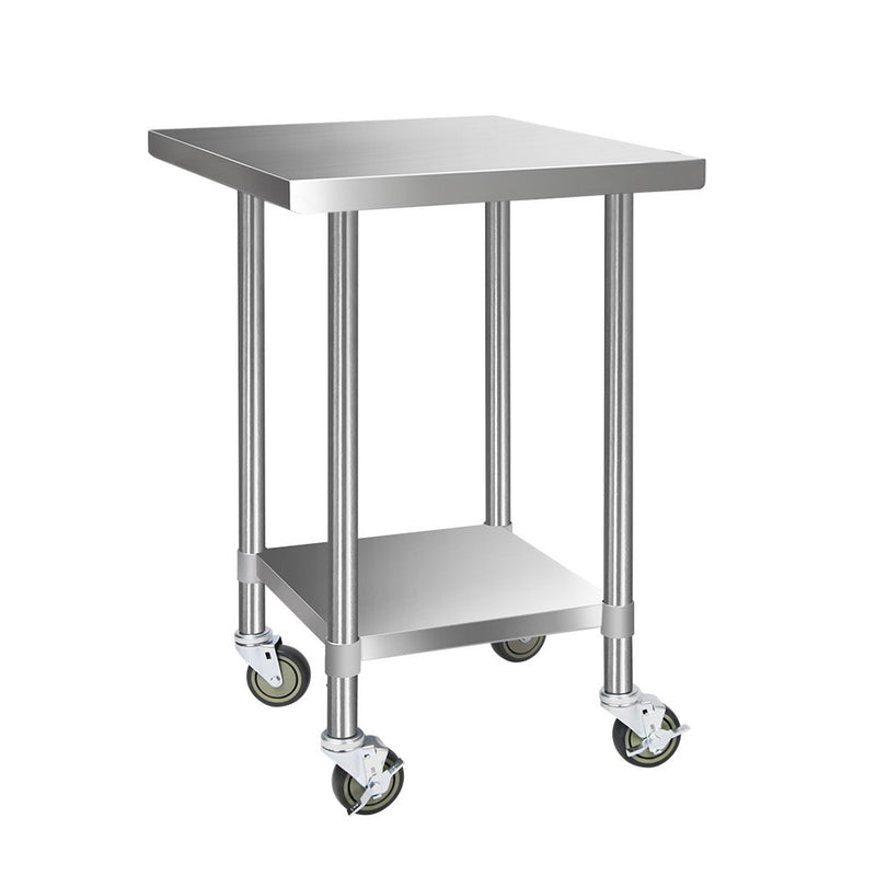 Cefito 760x760mm Stainless Steel Kitchen Bench Wheels 430