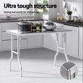 Cefito Stainless Steel Foldable Food Work Bench 430 Kitchen
