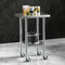 Cefito Stainless Steel Work Bench 61x46cm Wheels 430