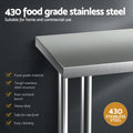 Cefito Stainless Steel Bench Splashback 760x610mm 430