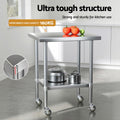 Cefito Stainless Steel Bench Splashback 760x610mm 430