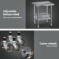 Cefito Stainless Steel Bench Splashback 760x610mm 430
