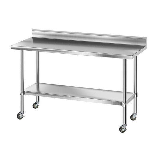 Cefito Stainless Steel Kitchen Bench 1500x600mm Splashback 430