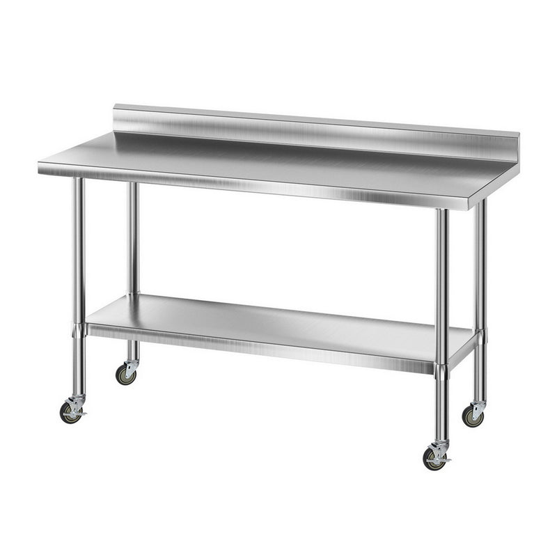 Cefito Stainless Steel Kitchen Bench 1500x600mm Splashback 430