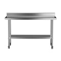 Cefito Stainless Steel Kitchen Bench 1500x600mm Splashback 430