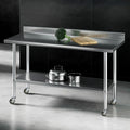 Cefito Stainless Steel Kitchen Bench 1500x600mm Splashback 430