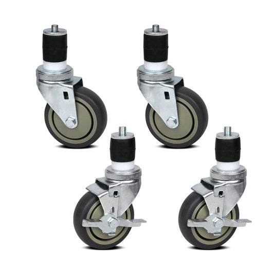 Cefito 4" Swivel Castor Wheels Stainless Steel Set of 4