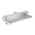 Cefito 610 x 220mm 430 Stainless Steel L-Shaped Kitchen Wall Shelf