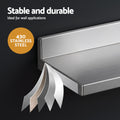 Cefito 610 x 220mm 430 Stainless Steel L-Shaped Kitchen Wall Shelf