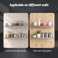 Cefito 610 x 220mm 430 Stainless Steel L-Shaped Kitchen Wall Shelf