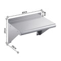 Cefito 410 x 250mm 430 Stainless Steel Compact Kitchen Wall Shelf