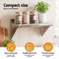Cefito 410 x 250mm 430 Stainless Steel Compact Kitchen Wall Shelf