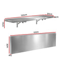 Cefito Stainless Steel Wall Shelf 1200x300mm Kitchen Storage