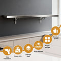 Cefito Stainless Steel Wall Shelf 1200x300mm Kitchen Storage
