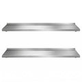Cefito 2x 1200mm Stainless Steel Kitchen Wall Shelf Rack