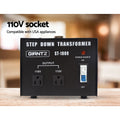 Giantz 1000W Step Down Transformer 240V to 110V