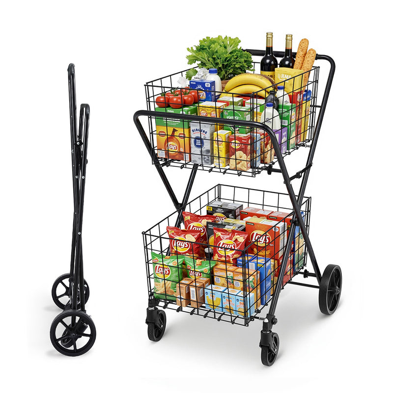 Emajin Foldable Shopping Trolley Cart Portable