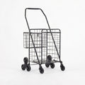 Emajin Shopping Trolley Cart Folding Aluminium Utility Cart Black