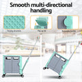 Emajin Shopping Trolley 75L Foldable Green