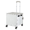 Emajin Shopping Trolley 75L Foldable White Utility Cart