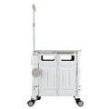 Emajin Shopping Trolley 75L Foldable White Utility Cart