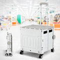 Emajin Shopping Trolley 75L Foldable White Utility Cart