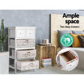 Artiss 2 Chest Drawers 3 Baskets ELIOT Storage Furniture