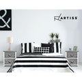 Artiss Bedside Table 2 Drawers Vintage Grey x2