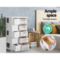 Artiss 5 Drawer Chest with 5 Baskets Storage Cabinet