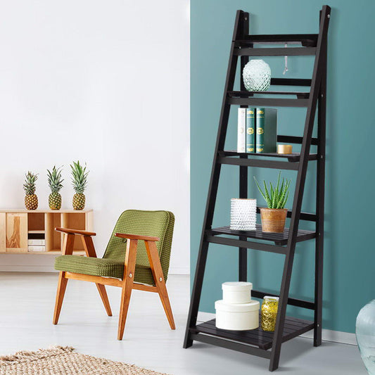 Artiss Corner Bookshelf 5 Tier Coffee ZANE Display Storage