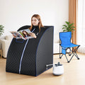 Devanti Portable Steam Sauna Tent 1000W 2L Timer Home Spa