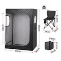 Devanti Portable Steam Sauna Tent 2 Person 1000W 3L Steamer Home SPA 60Min Timer