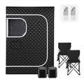 Devanti Portable Steam Sauna Tent 2 Person 1000W 3L Steamer Home SPA 60Min Timer