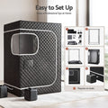 Devanti Portable Steam Sauna Tent 2 Person 1000W 3L Steamer Home SPA 60Min Timer