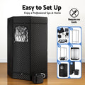 Devanti Portable Steam Sauna Tent 1000W 3L Full Body Home SPA