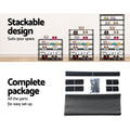Artiss Shoe Rack 10-Tier 50 Pairs Stackable Cabinet Black
