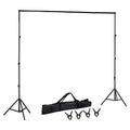 Photography Backdrop Stand Kit 2.5x3M Studio Support Screen Set
